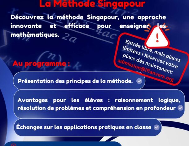 Méthode Singapour, une conférence du LFIA